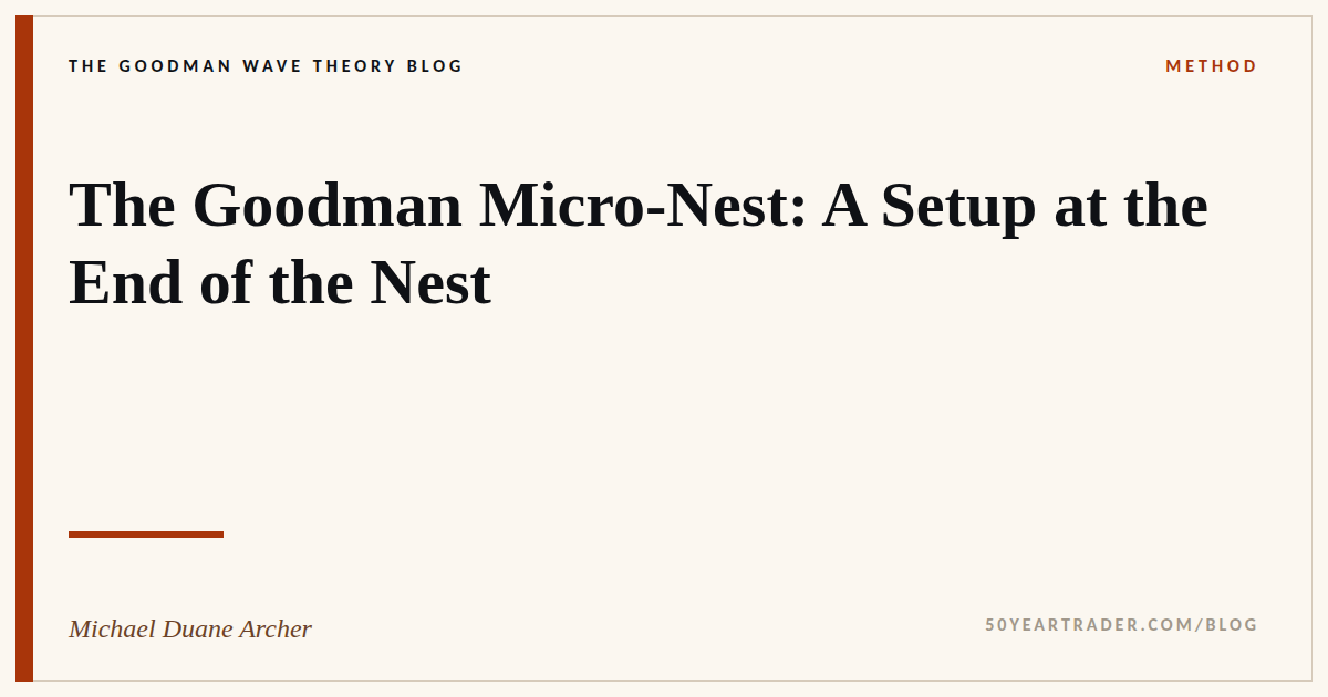 The Goodman Micro-Nest: A Setup at the End of the Nest