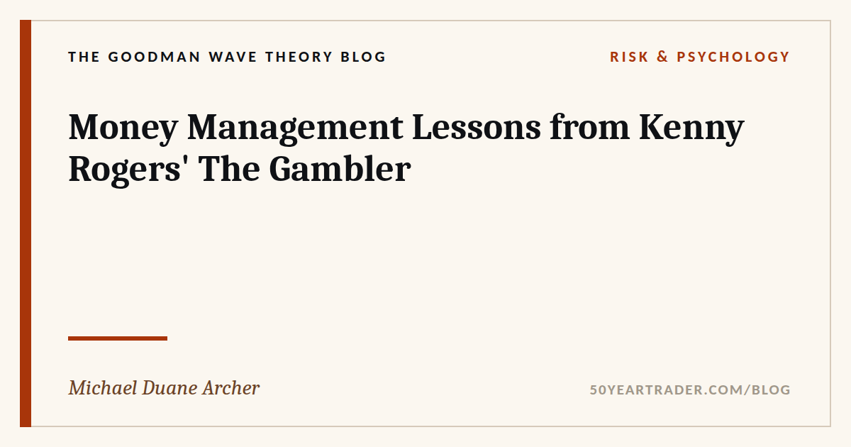 Money Management Lessons from Kenny Rogers’ The Gambler